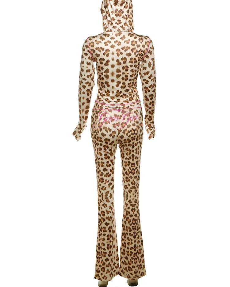 Leopard two piece set