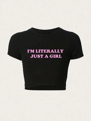 “Just a girl” tee