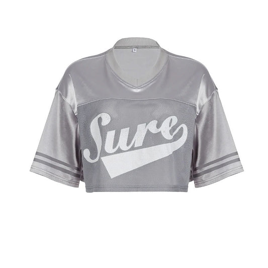 “Sure” crop jersey