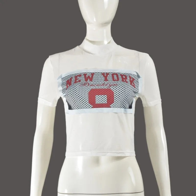 “New York” mesh top