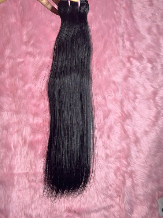 Straight Raw remy hair bundle pack