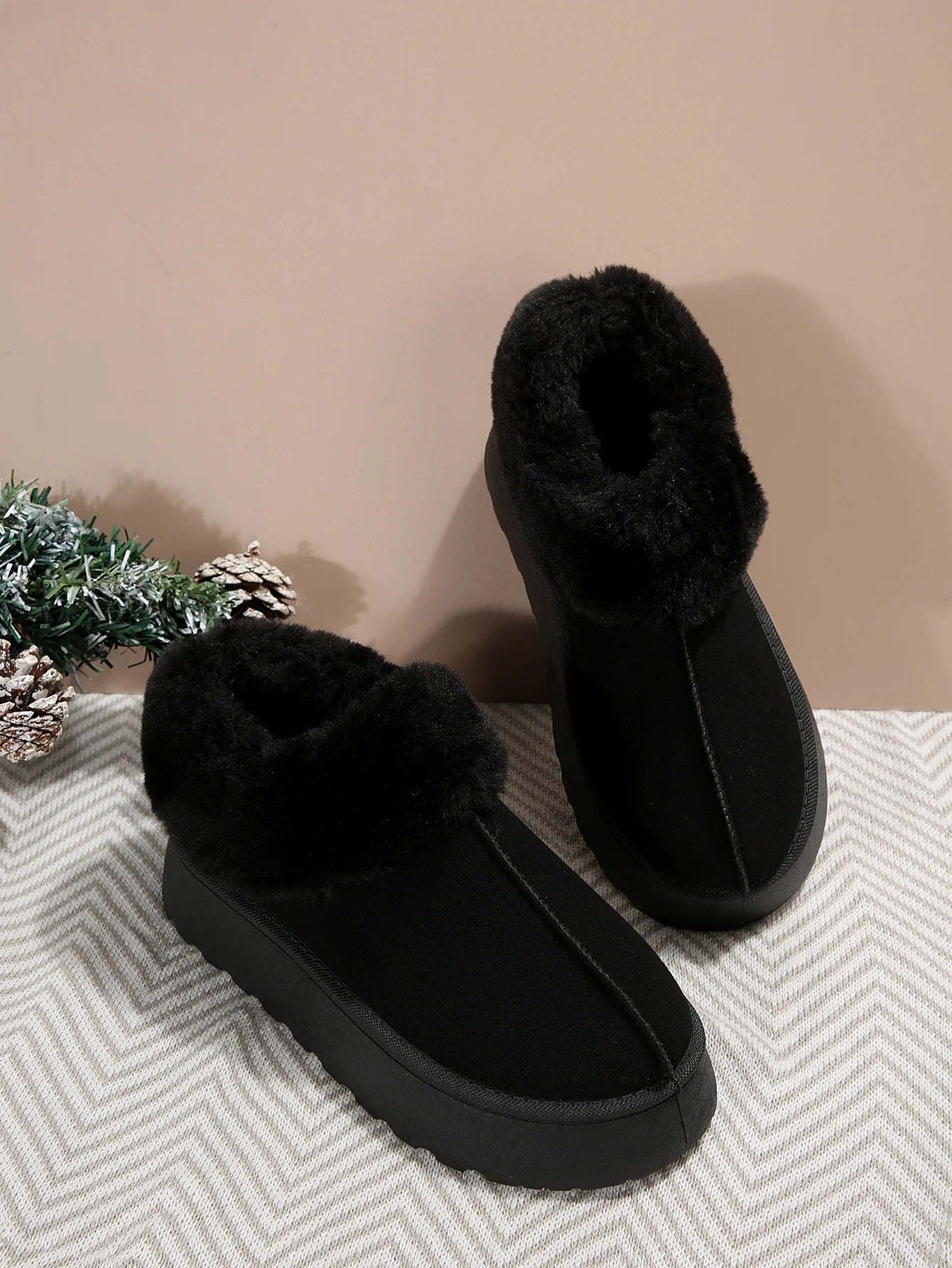 Fur booties