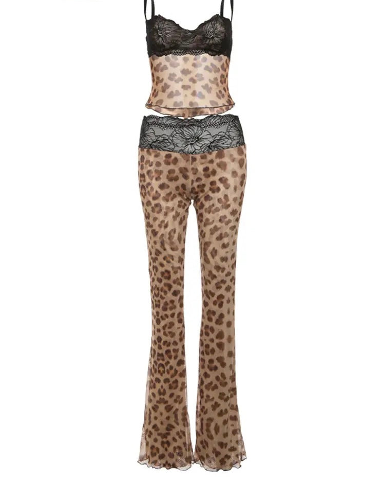 Lace pants set