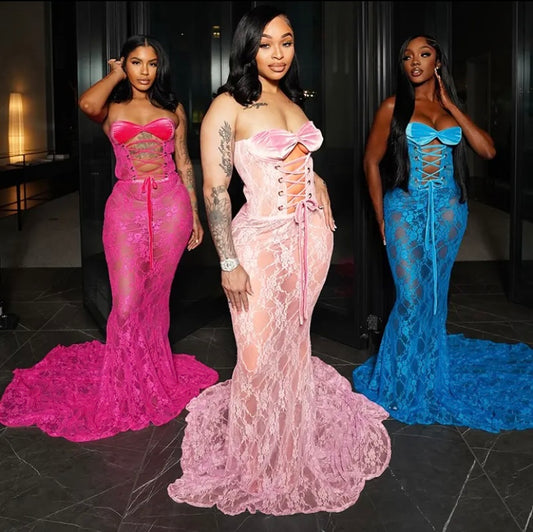 Valentines lace dress