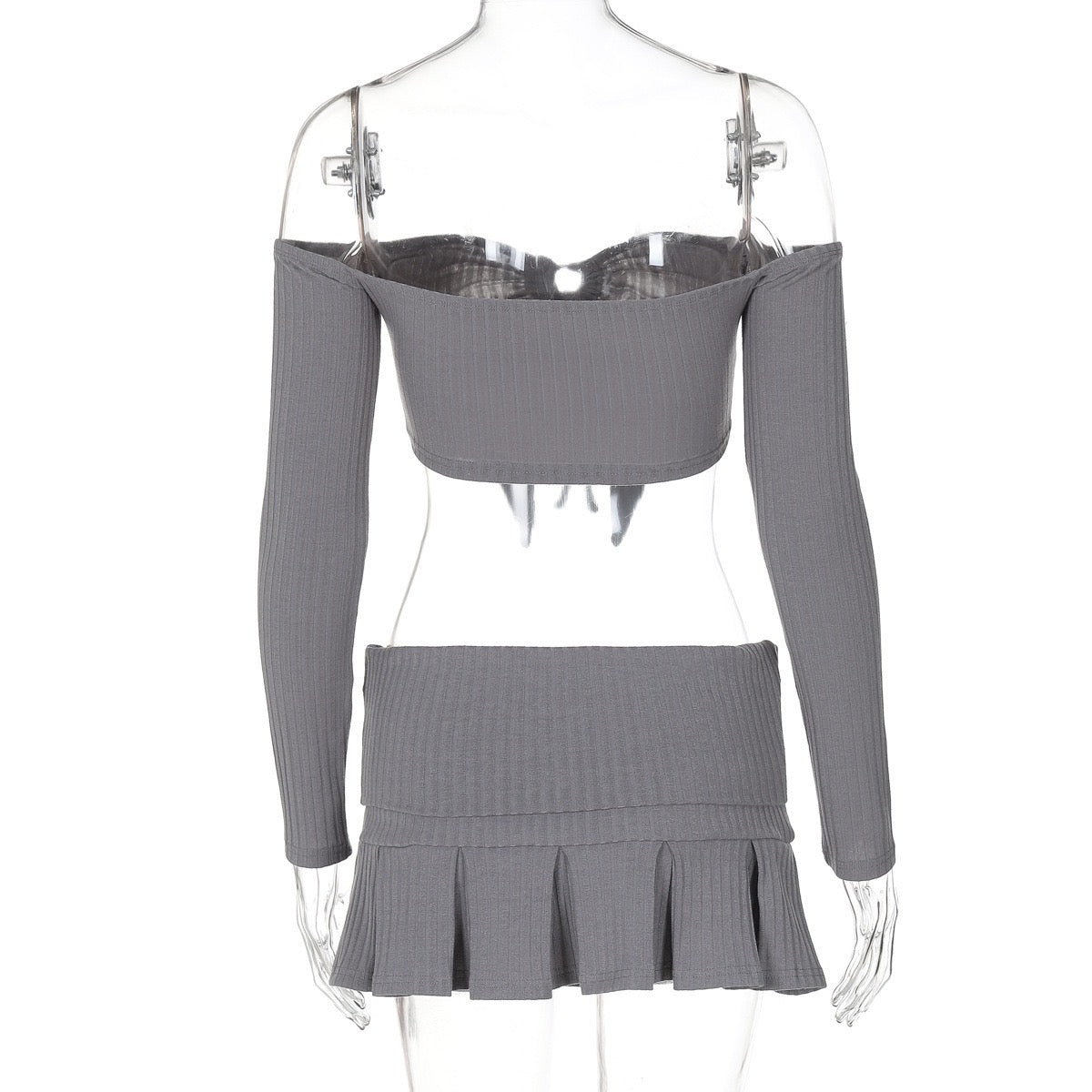 Ribbed knit set