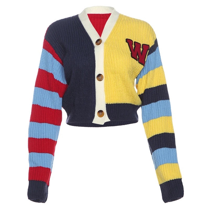 “Varsity” cardigan