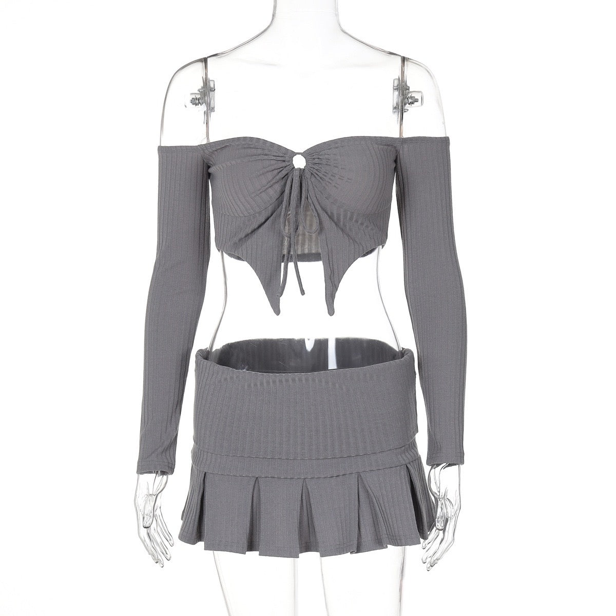 Ribbed knit set