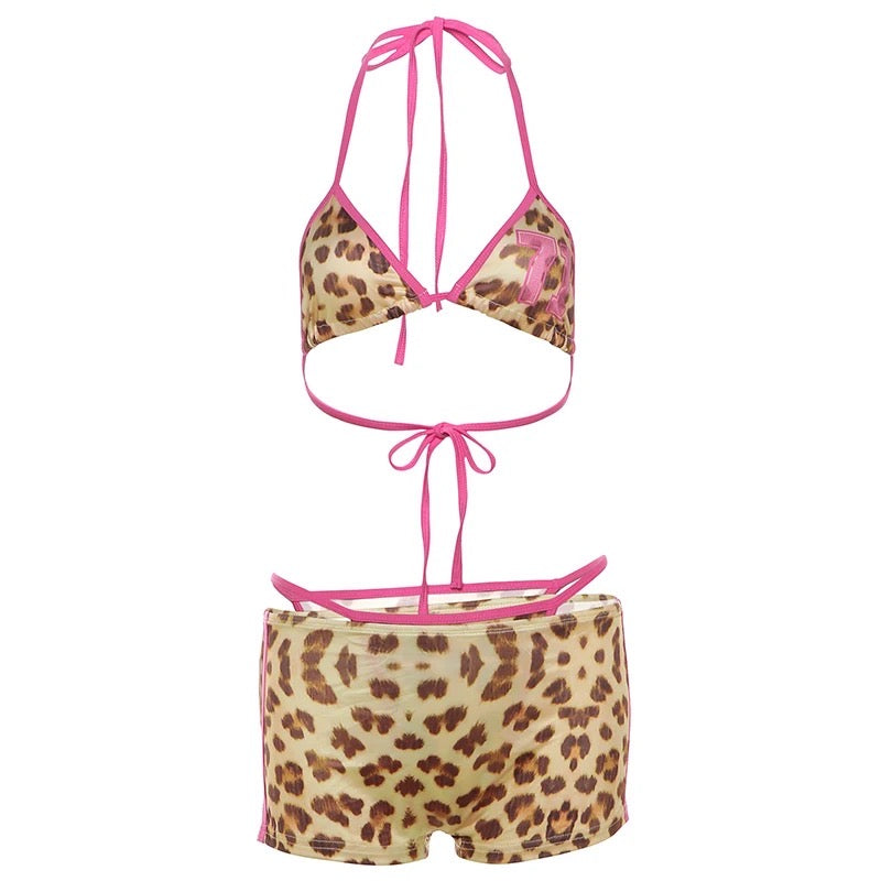 “Pink leopard” 3 piece set