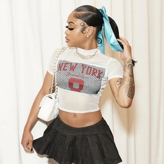 “New York” mesh top