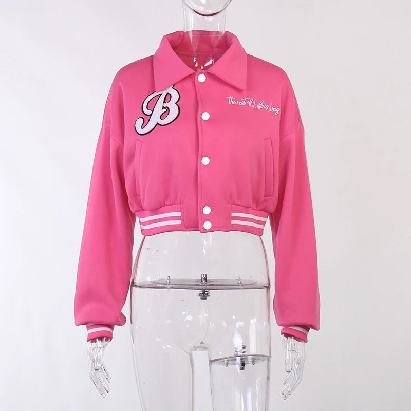 Varsity cropped jacket
